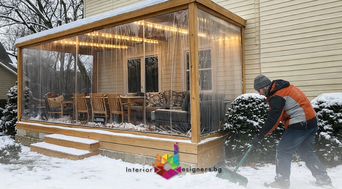 прозрачен винил за тераса, pvc прозрачен винил за тераса, монтаж на прозрачен винил за тераса