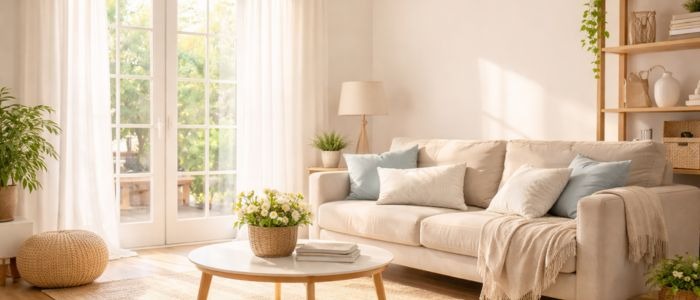 съчетаване на цветовете светли стаи