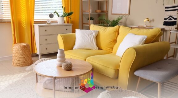 съчетаване на топли цветове в интериора