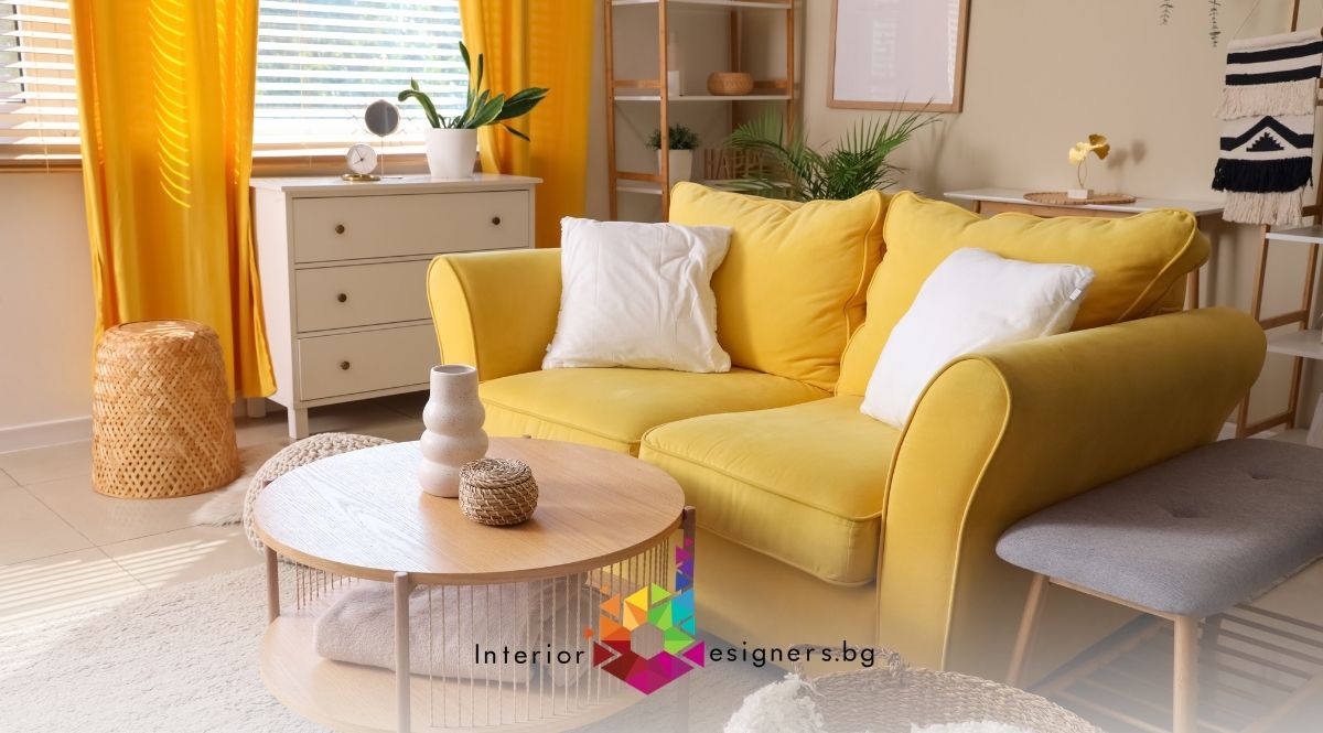 съчетаване на топли цветове в интериора