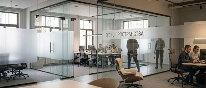 прозрачен винил офиси