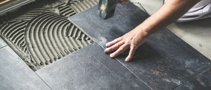 правилно лепене на плочки върху фибран