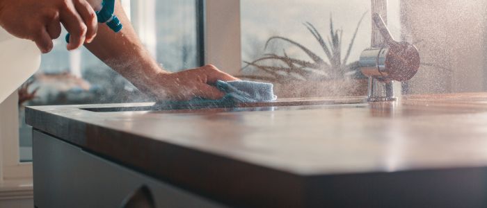 поддръжка на кварцов плот за кухня